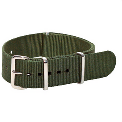 Mørkegrøn Nylon Strap/Urrem