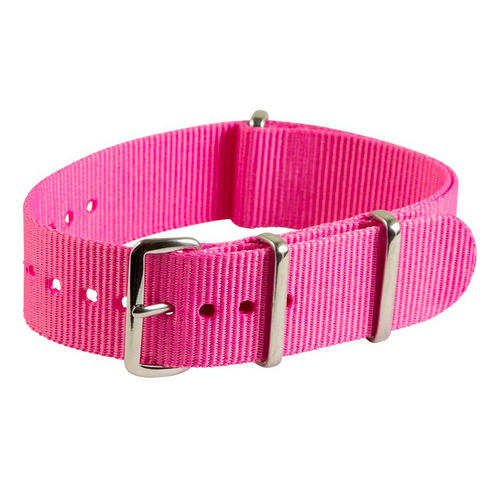 Lyserød Nylon Strap/Urrem