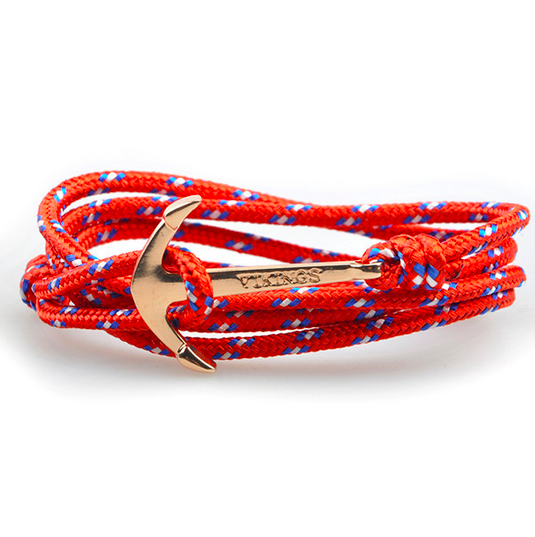 Vikings Anchor Bracelet Red